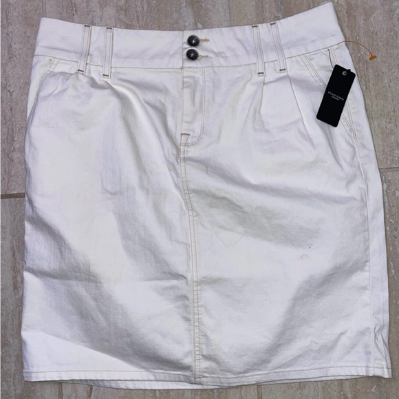 New•Madison Jeans pockets denim style belks Skirt•16 plus ($58 - Picture 3 of 4
